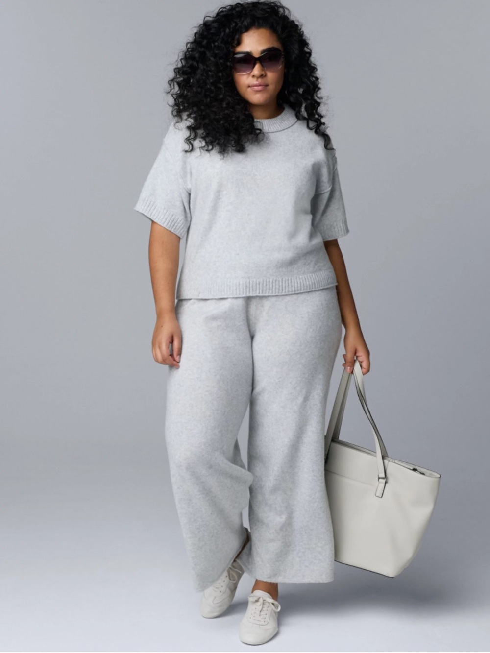Vera Cashmere blend pants and sweater set